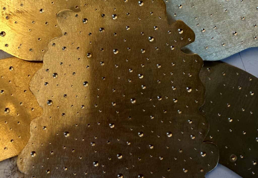 Textura de leopardo con broca